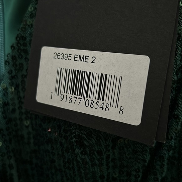 Mac Duggal 26395 NWT SEQUIN WRAP EVENING GOWN - Picture 7 of 8